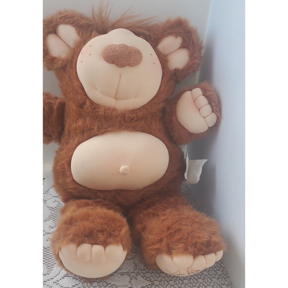 Vintage 1985 FURSKINS Brown Teddy Bear Plush 14" Stuffed Animal Xavier Roberts - Picture 7 of 8